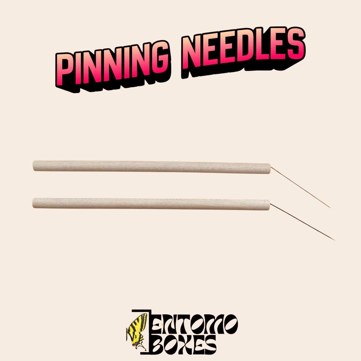 butterfly pinning needles